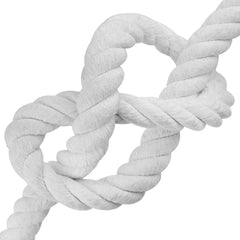 vidaXL Cotton Rope 36 mm 5 m White 100% Cotton 4