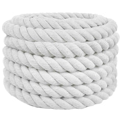 vidaXL Cotton Rope 36 mm 10 m White 100% Cotton 2
