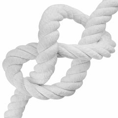 vidaXL Cotton Rope 40 mm 5 m White 100% Cotton 4