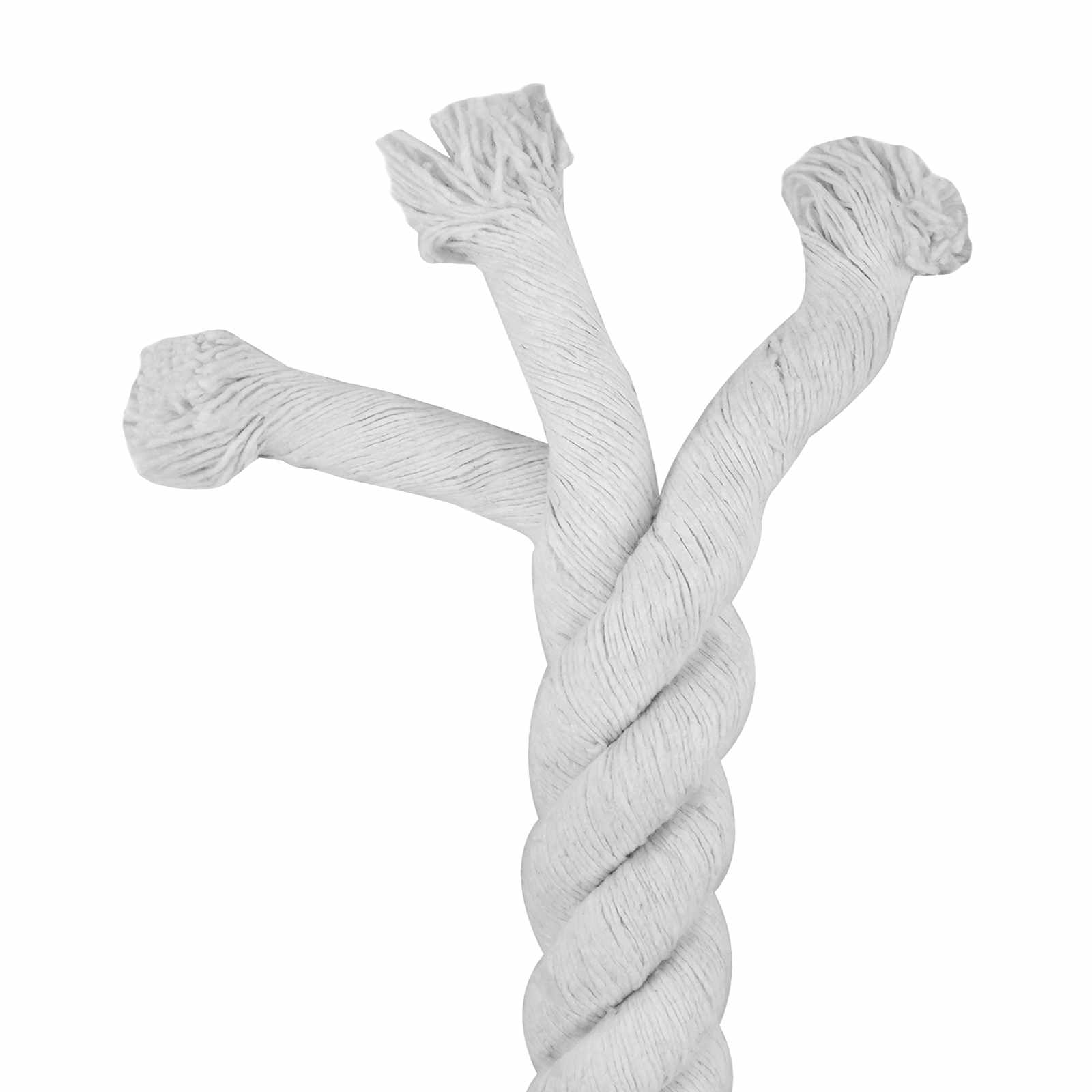 vidaXL Cotton Rope 40 mm 5 m White 100% Cotton 5