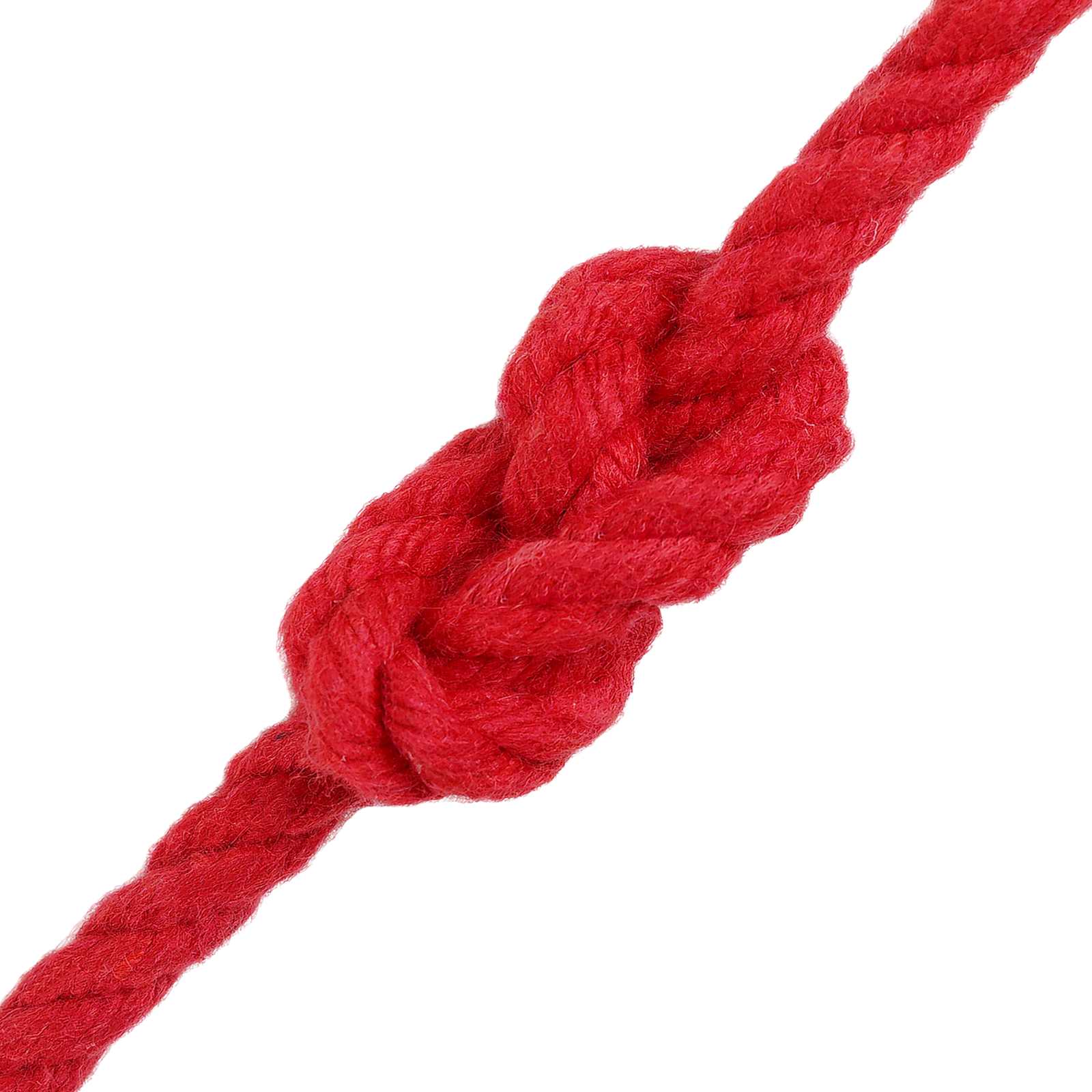 vidaXL Cotton Twine 4 mm 250 m Red 100% Cotton 4