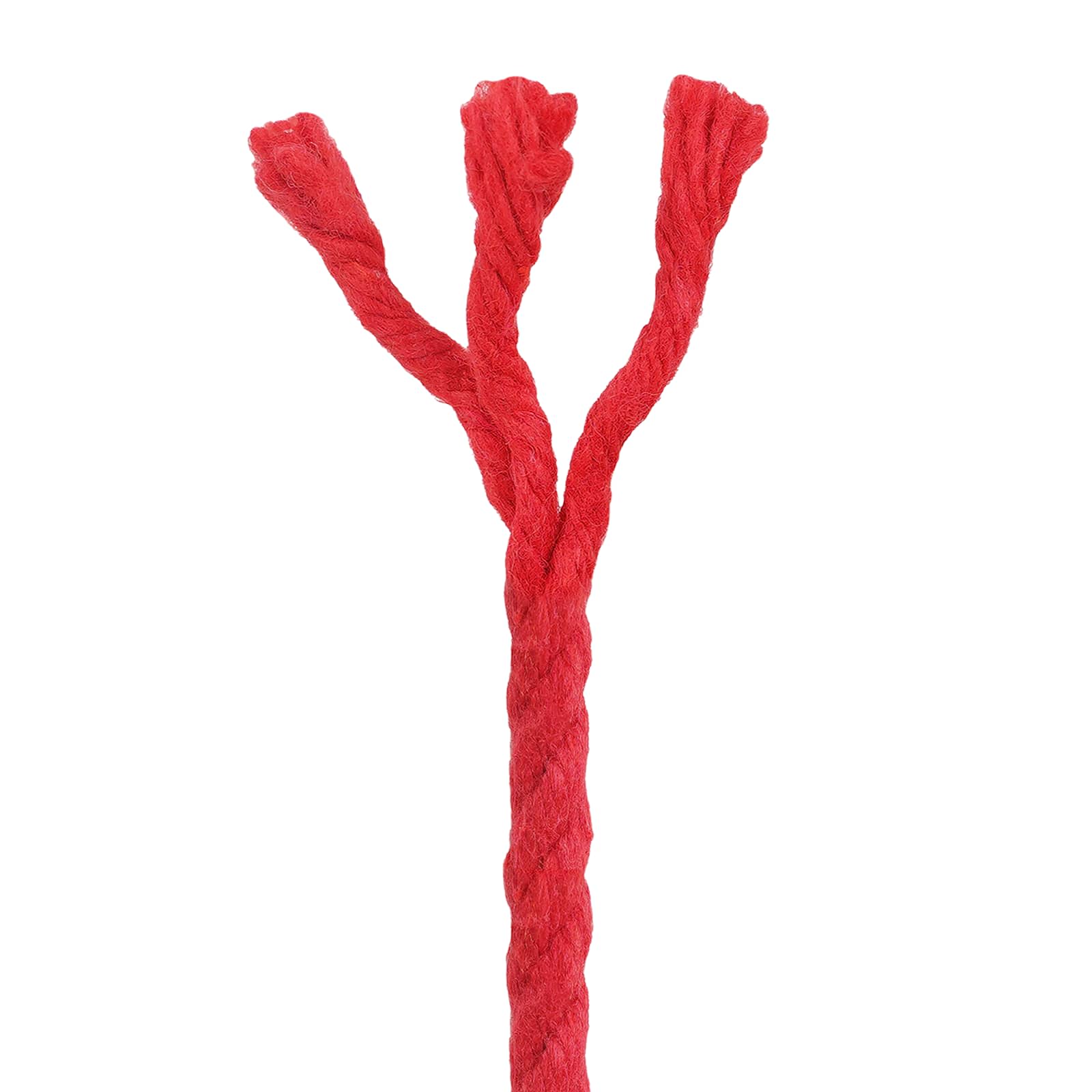 vidaXL Cotton Twine 4 mm 250 m Red 100% Cotton 5