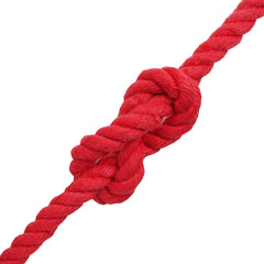 vidaXL Cotton Rope 10 mm 50 m Red 100% Cotton 4