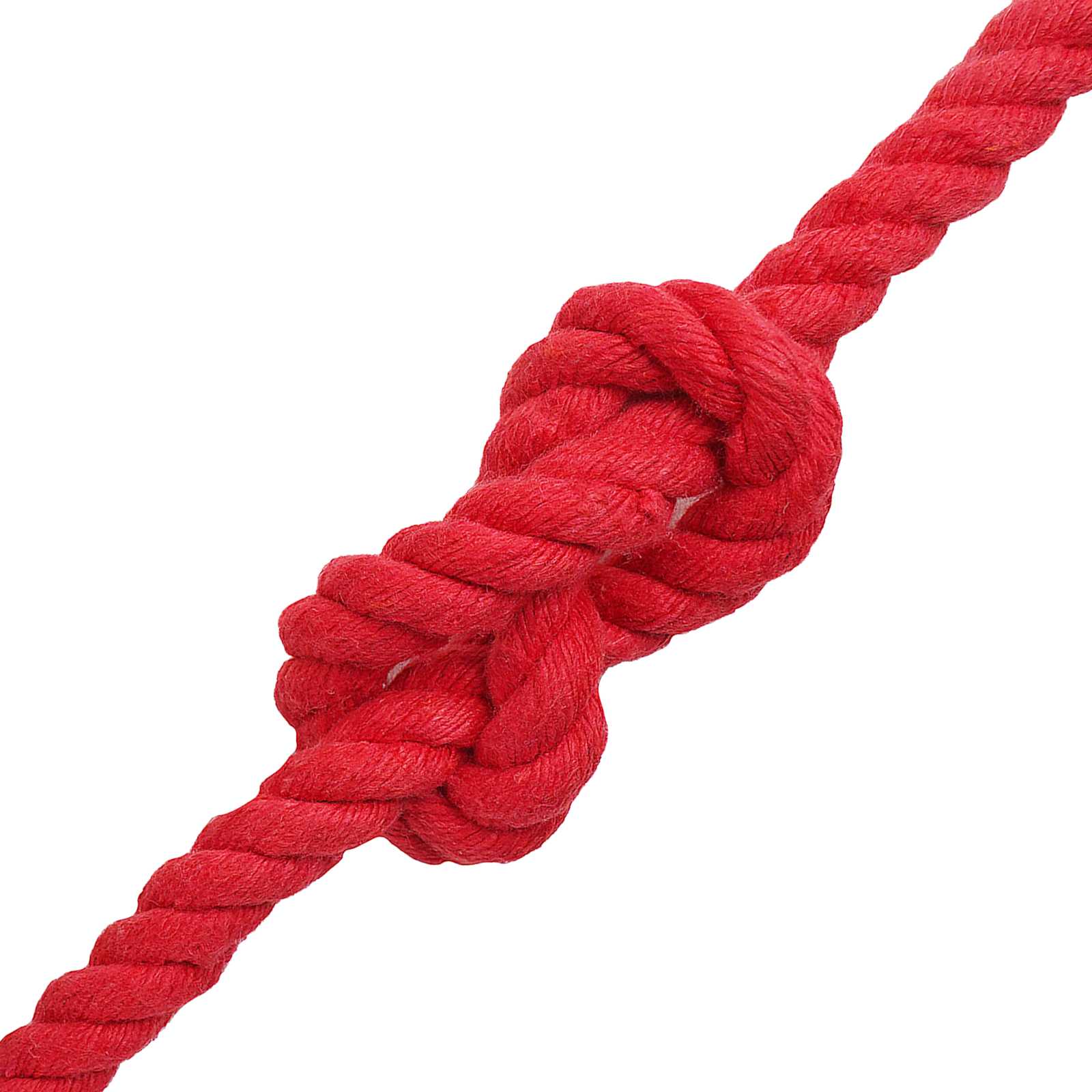 vidaXL Cotton Rope 12 mm 50 m Red 100% Cotton 4