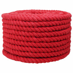 vidaXL Cotton Rope 16 mm 25 m Red 100% Cotton 2
