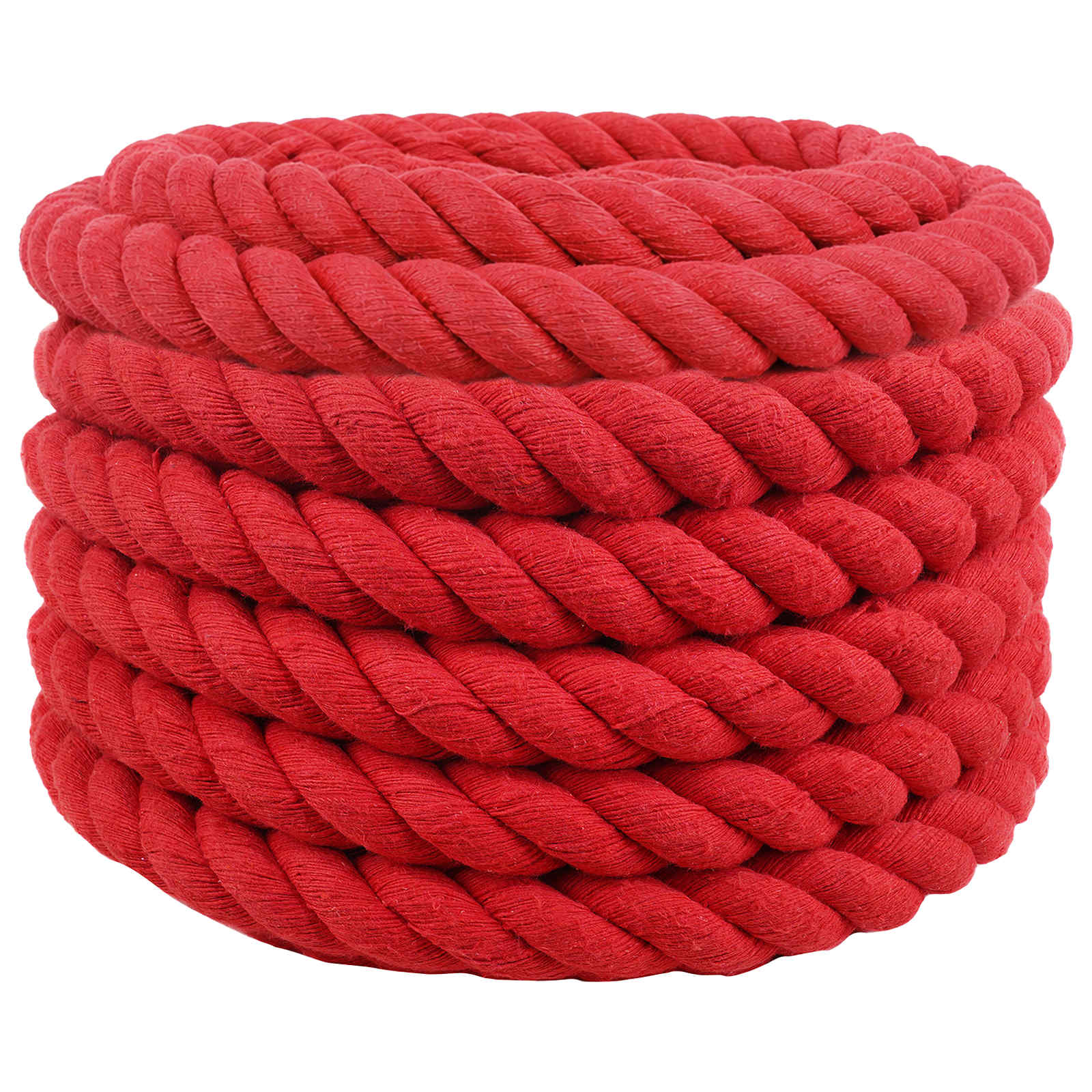 vidaXL Cotton Rope 36 mm 5 m Red 100% Cotton 2
