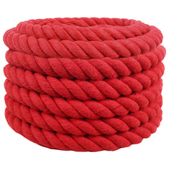 vidaXL Cotton Rope 36 mm 10 m Red 100% Cotton 2