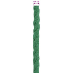 vidaXL Cotton Twine 4 mm 250 m Green 100% Cotton 6