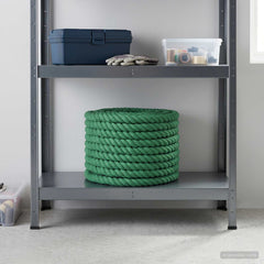 vidaXL Cotton Rope 16 mm 25 m Green 100% Cotton 1