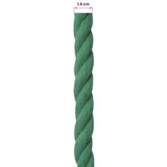 vidaXL Cotton Rope 16 mm 25 m Green 100% Cotton 6