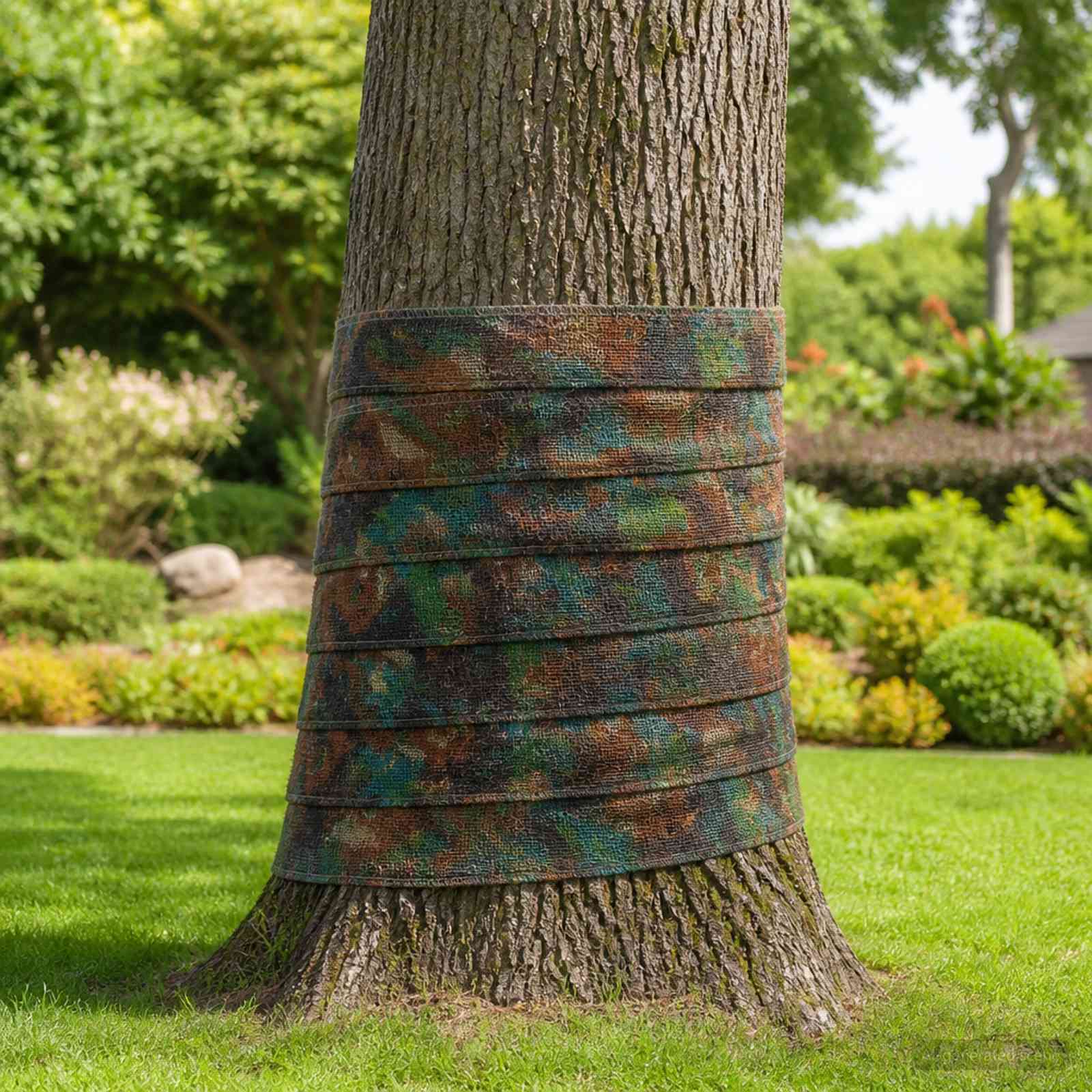 vidaXL Jute Roll 50 x 5000 cm Camouflage 1