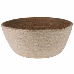 vidaXL Plant Pot with Handles White Ø 45 x 36 cm 100% Seagrass 3