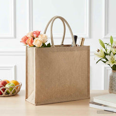 vidaXL Jute Handbags 5 Natural 42 x 33 x 19 cm 100% Tossa Jute 1