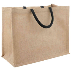 vidaXL Jute Handbags 10 Natural and Black 42 x 33 x 19 cm 3