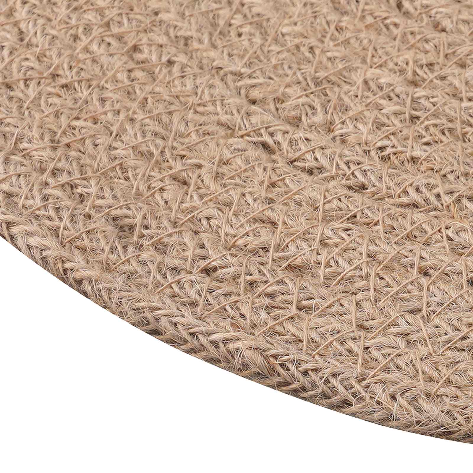 vidaXL Jute Placemets 12 pcs Natural 100% Tossa Jute 4