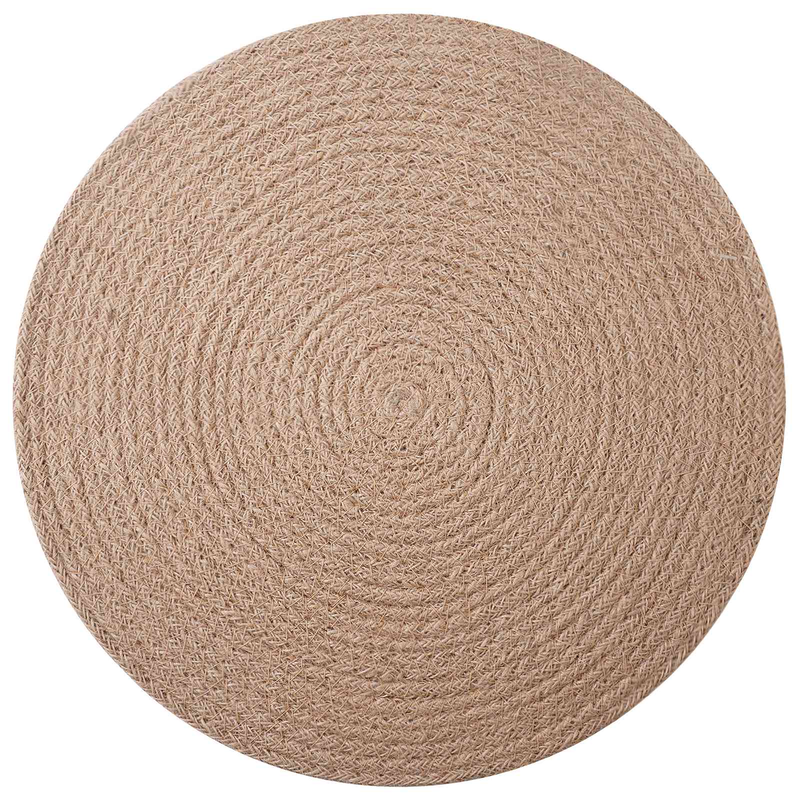 vidaXL Jute Placemets 12 pcs Natural 100% Tossa Jute 3