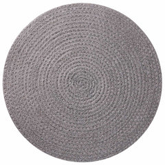 vidaXL Jute Placemets 12 pcs Grey 100% Tossa Jute 3