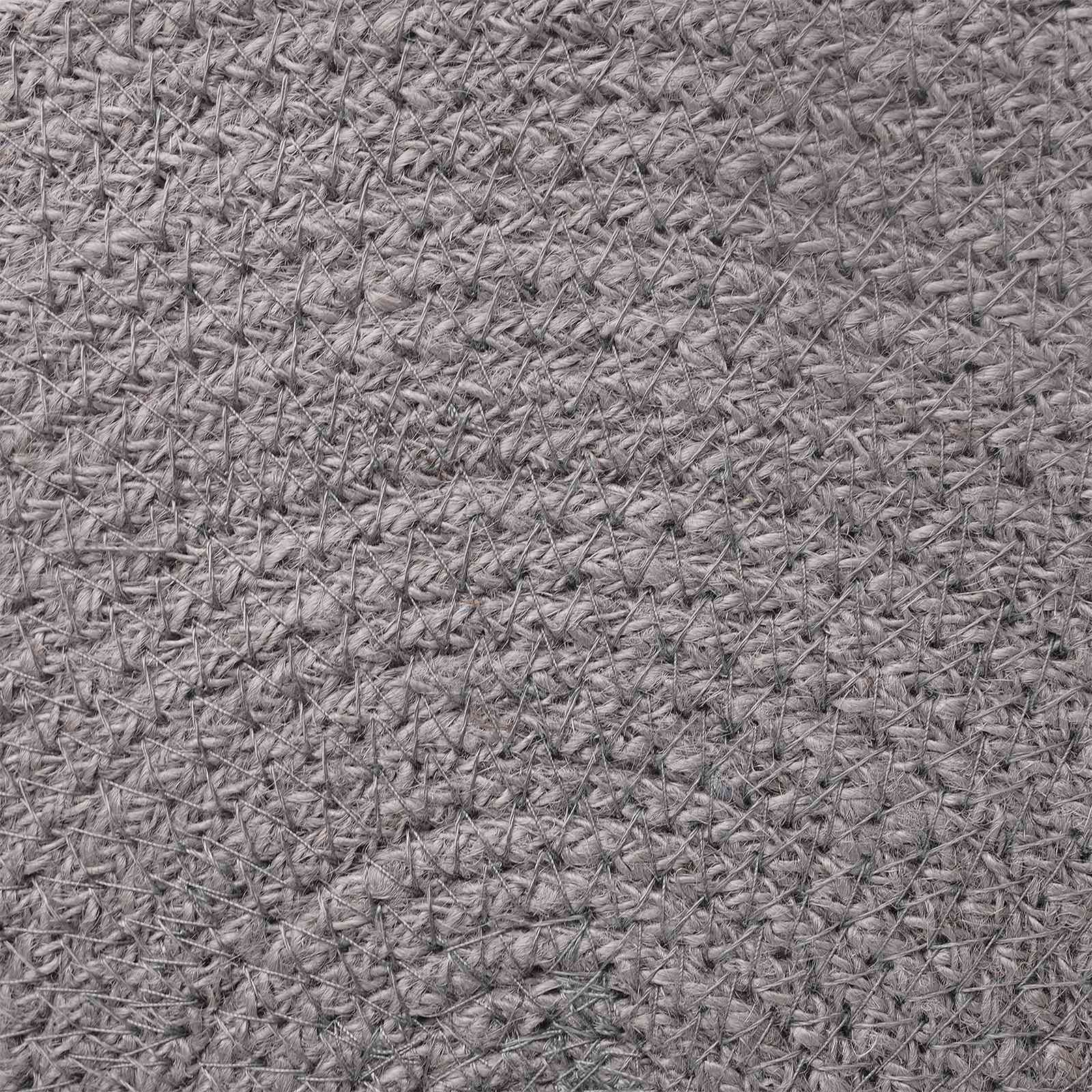 vidaXL Jute Placemets 12 pcs Grey 100% Tossa Jute 5