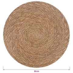 vidaXL Seagrass Placemets 12 pcs Natural 100% Seagrass 6