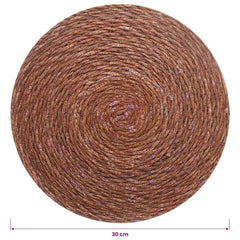 vidaXL Seagrass Placemets 12 pcs Brown 100% Seagrass 6