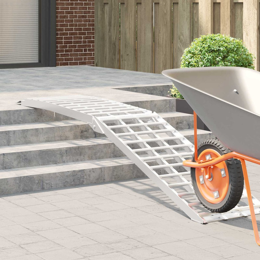 vidaXL Motorcycle Ramp 680 kg Silver 680 kg Aluminium 3