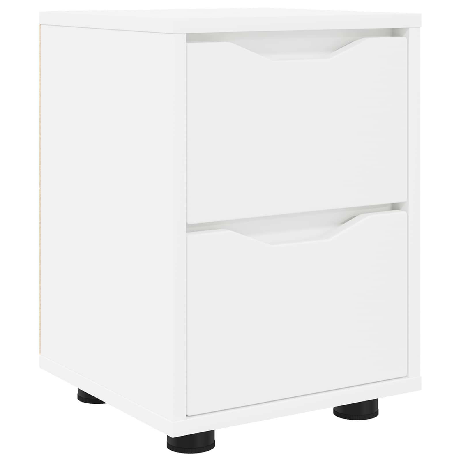vidaXL Bedside Table White 30.5 x 30 x 43 cm Engineered Wood 2