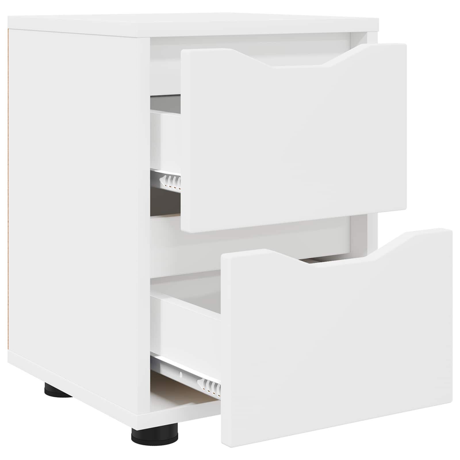 vidaXL Bedside Table White 30.5 x 30 x 43 cm Engineered Wood 5