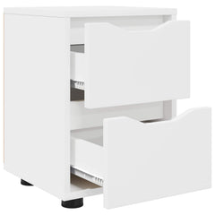 vidaXL Bedside Table White 30.5 x 30 x 43 cm Engineered Wood 5