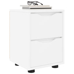 vidaXL Bedside Table White 30.5 x 30 x 43 cm Engineered Wood 3
