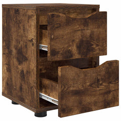 vidaXL Bedside Table Smoked Oak 30.5 x 30 x 43 cm Engineered Wood 5