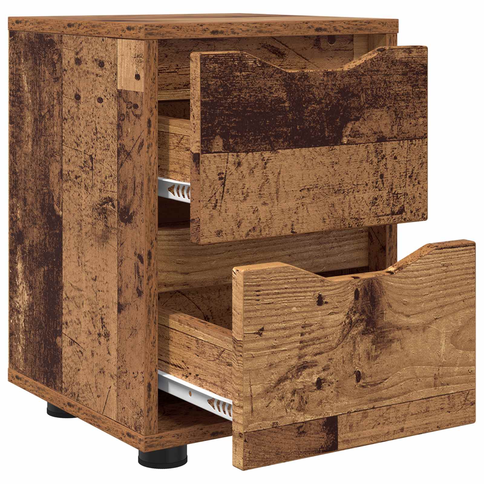 vidaXL Bedside Table Old Wood 30.5 x 30 x 43 cm Engineered Wood 5