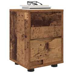 vidaXL Bedside Table Old Wood 30.5 x 30 x 43 cm Engineered Wood 3