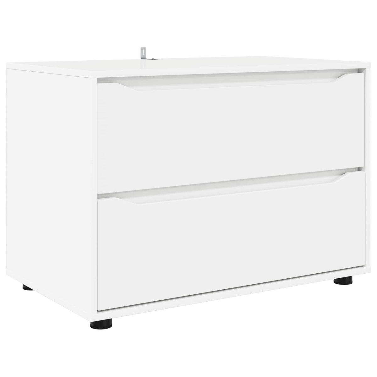 Storage Cabinet Engineered Wood White, image 2