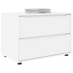 Storage Cabinet 80 x 48 x 57 cm Engineered Wood Depth 48 cm Height 57 cm Width 80 cm White