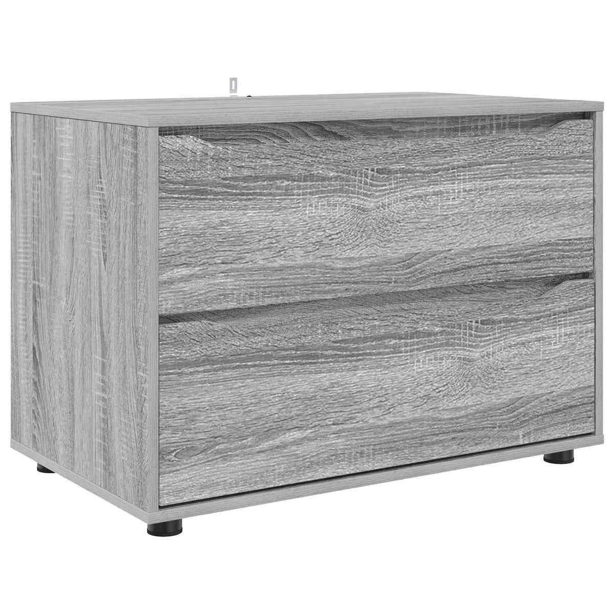 Storage Cabinet 80 x 48 x 57 cm Engineered Wood Depth 48 cm Height 57 cm Width 80 cm Grey sonoma