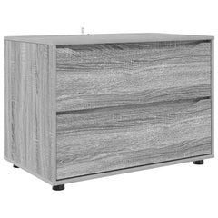 Storage Cabinet 80 x 48 x 57 cm Engineered Wood Depth 48 cm Height 57 cm Width 80 cm Grey sonoma