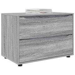Storage Cabinet 80 x 48 x 57 cm Engineered Wood Depth 48 cm Height 57 cm Width 80 cm Grey sonoma