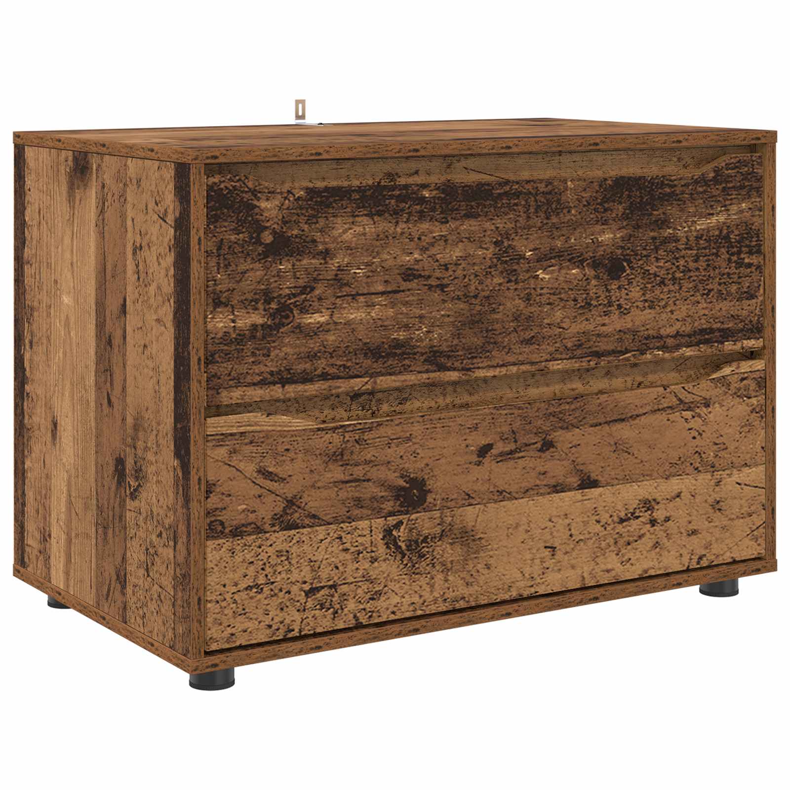 vidaXL Storage Cabinet 80 x 48 x 57 cm Engineered Wood Old Wood 2