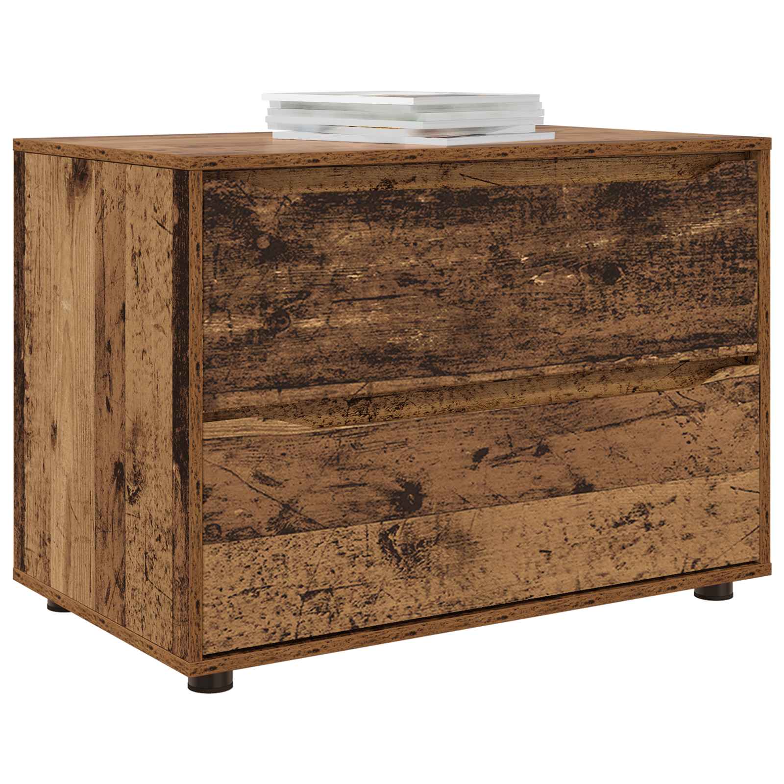 vidaXL Storage Cabinet 80 x 48 x 57 cm Engineered Wood Old Wood 3