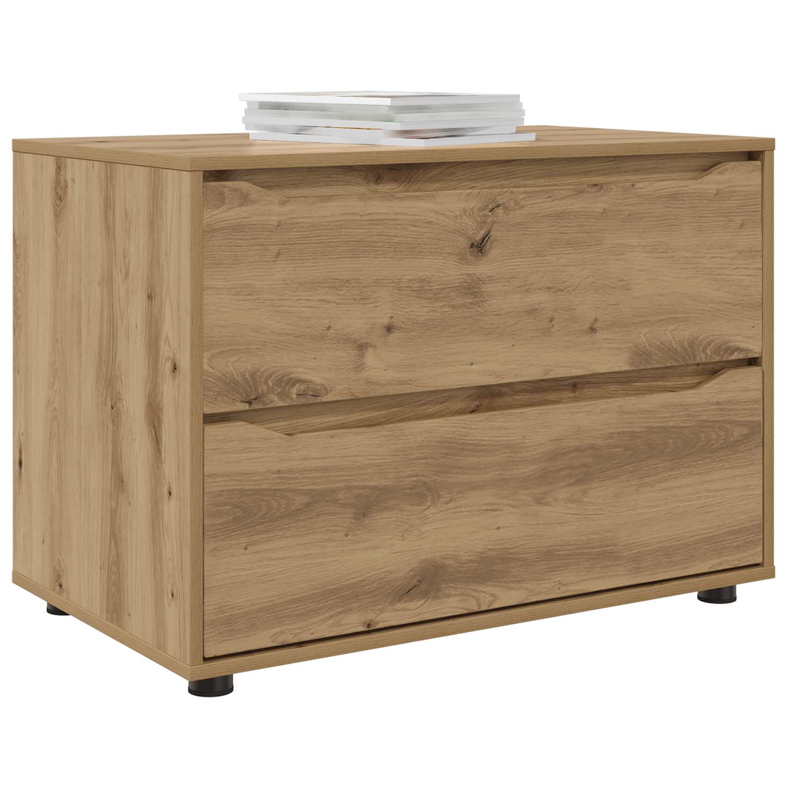 vidaXL Storage Cabinet 80 x 48 x 57 cm Engineered Wood Artisan Oak 3