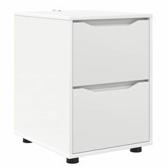 vidaXL Storage Cabinet 40 x 48 x 57 cm Engineered Wood White 2