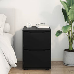 Storage Cabinet Engineered Wood Black, image 4
