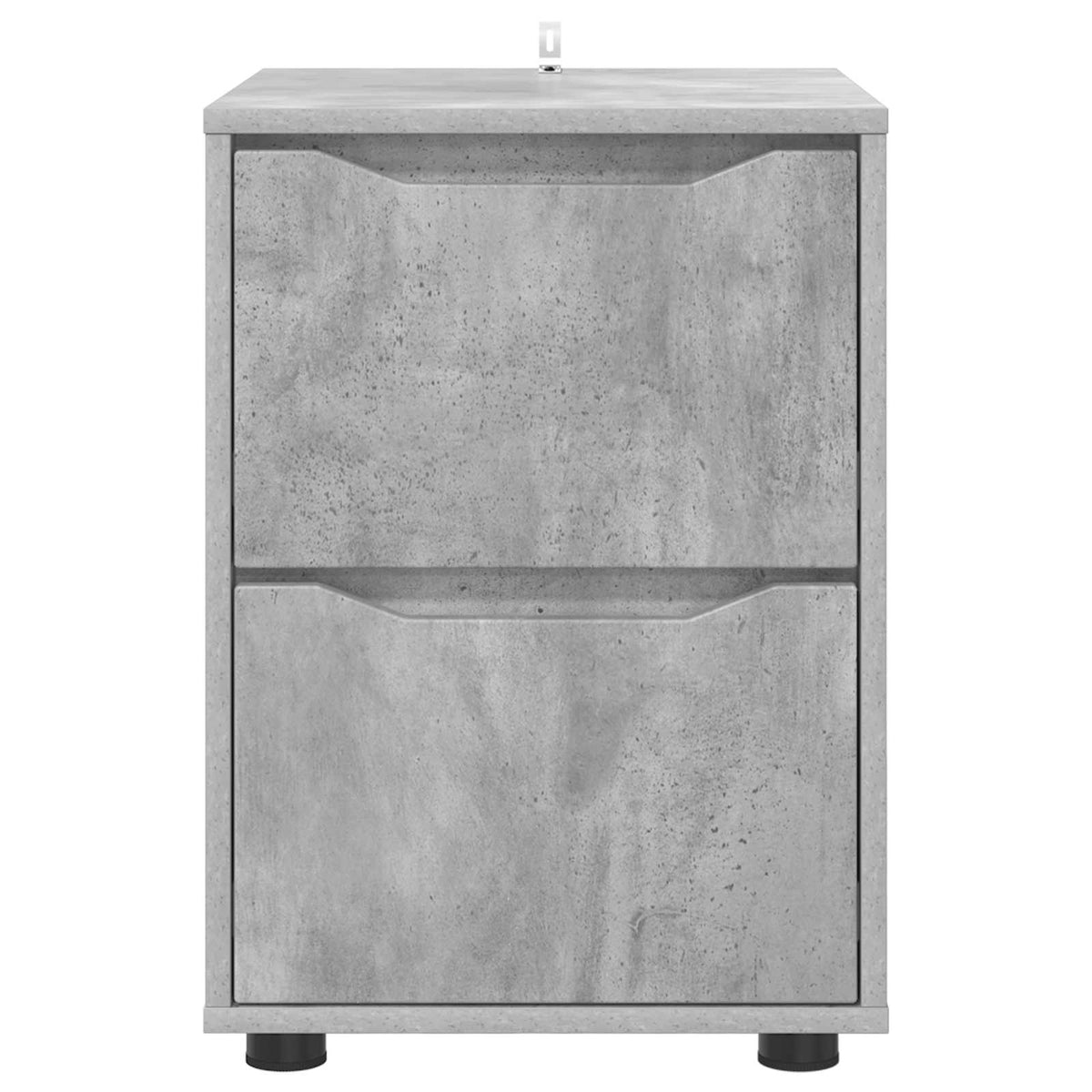 Storage Cabinet Engineered Wood Concrete Grey, image 6