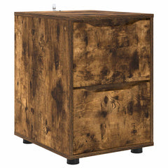 vidaXL Storage Cabinet 40 x 48 x 57 cm Engineered Wood Smoked Oak 2