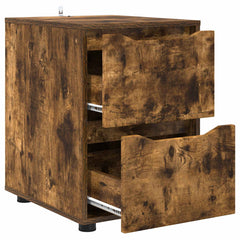 vidaXL Storage Cabinet 40 x 48 x 57 cm Engineered Wood Smoked Oak 5