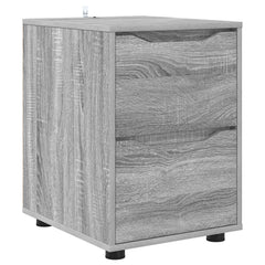 vidaXL Storage Cabinet 40 x 48 x 57 cm Engineered Wood Grey Sonoma 2