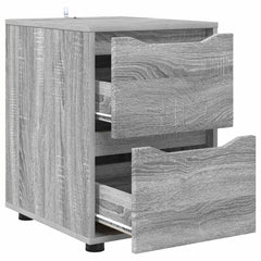 vidaXL Storage Cabinet 40 x 48 x 57 cm Engineered Wood Grey Sonoma 5