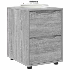 vidaXL Storage Cabinet 40 x 48 x 57 cm Engineered Wood Grey Sonoma 3