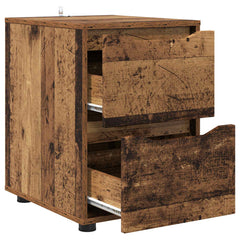 vidaXL Storage Cabinet 40 x 48 x 57 cm Engineered Wood Old Wood 5