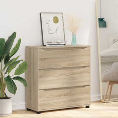 vidaXL Storage Cabinet 80 x 31 x 81 cm Engineered Wood Sonoma Oak 6